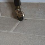 Mahogany and glass side table