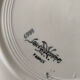 Plate flat flowered sarreguemine numbered