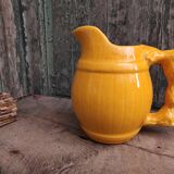 Pichet majolica jaune millésimé français