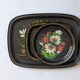 Set of antique Russian trays/Russian artisan USSR