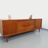 Vintage Scandinavian teak sideboard from the 60s by designer Edvard Valentinsen for Samcom