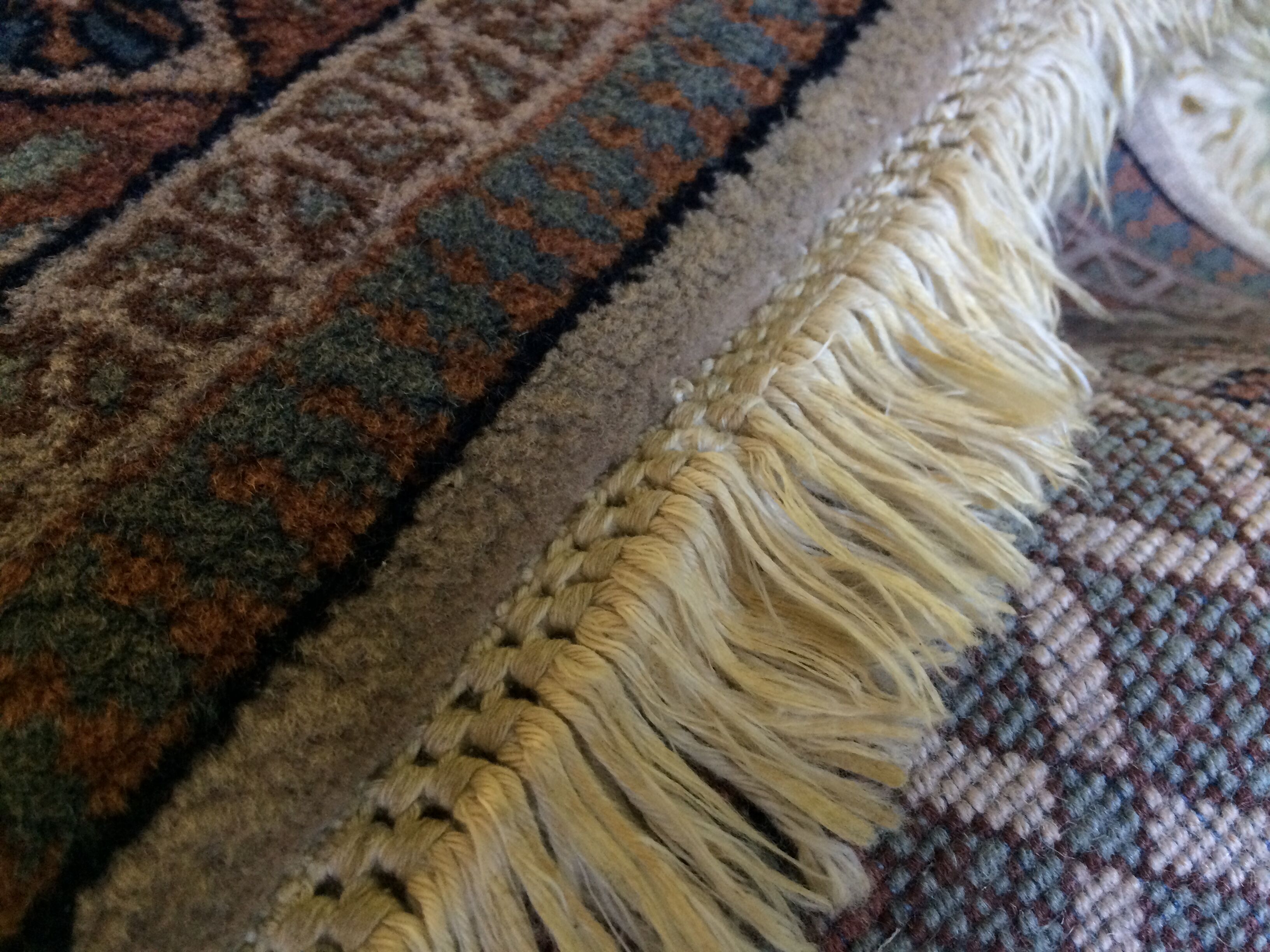 Vintage Hand knotted Rug 100% wool