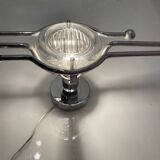 Steel Italian Sconces Sculptural Form Glass Lens 1970 Stilkronen