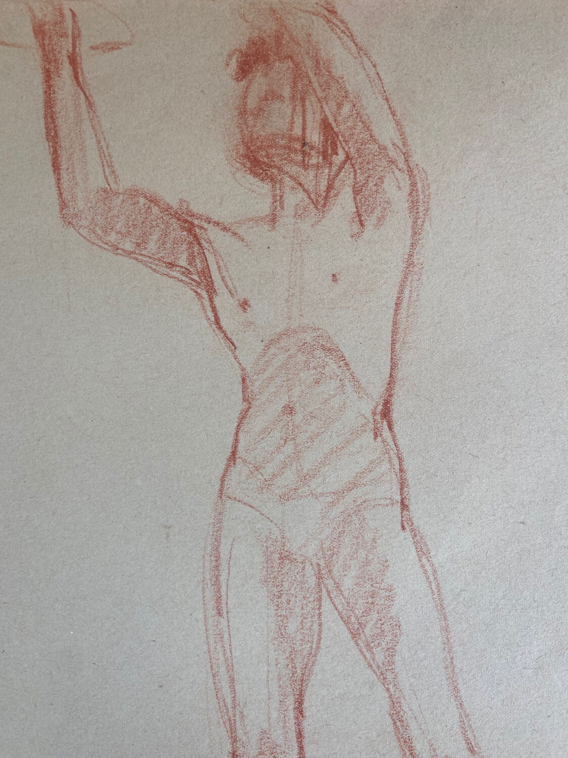 Dessin de nu masculin