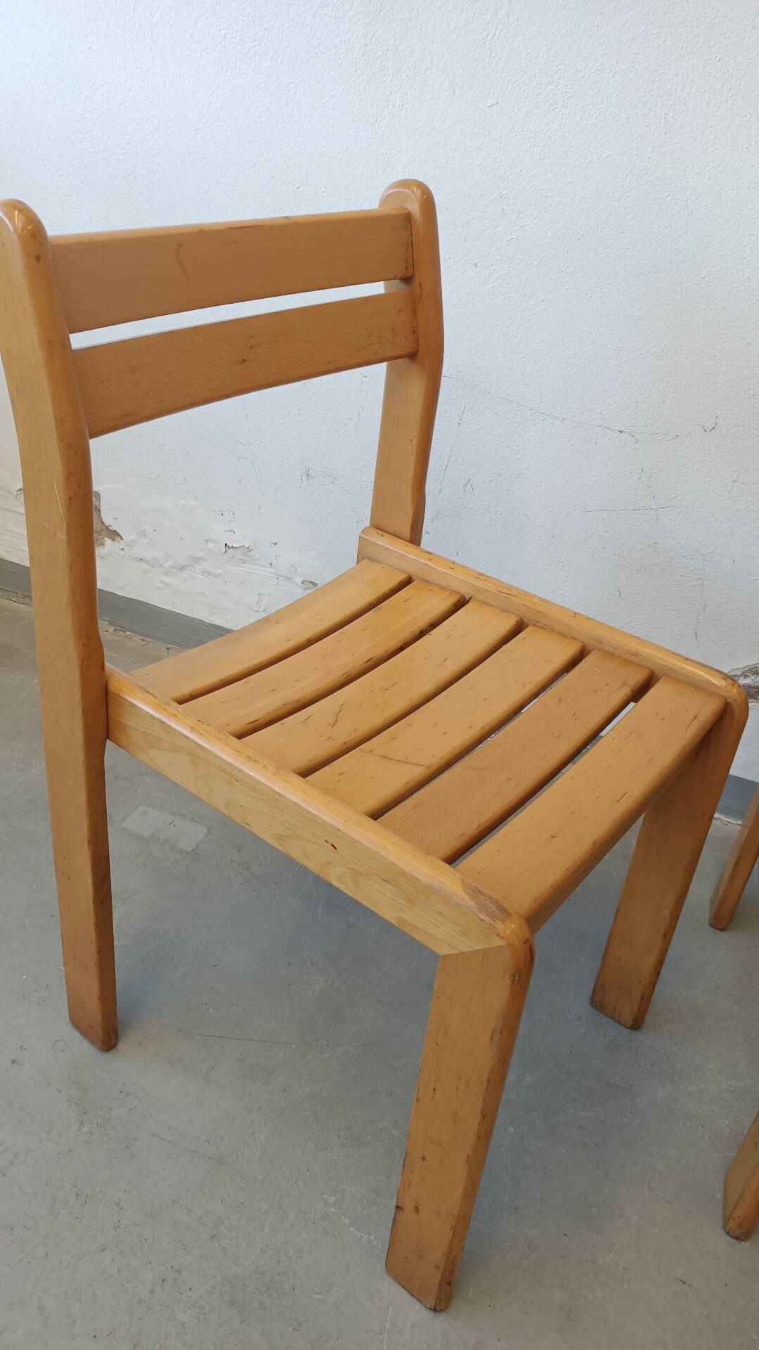 Set of beech chairs