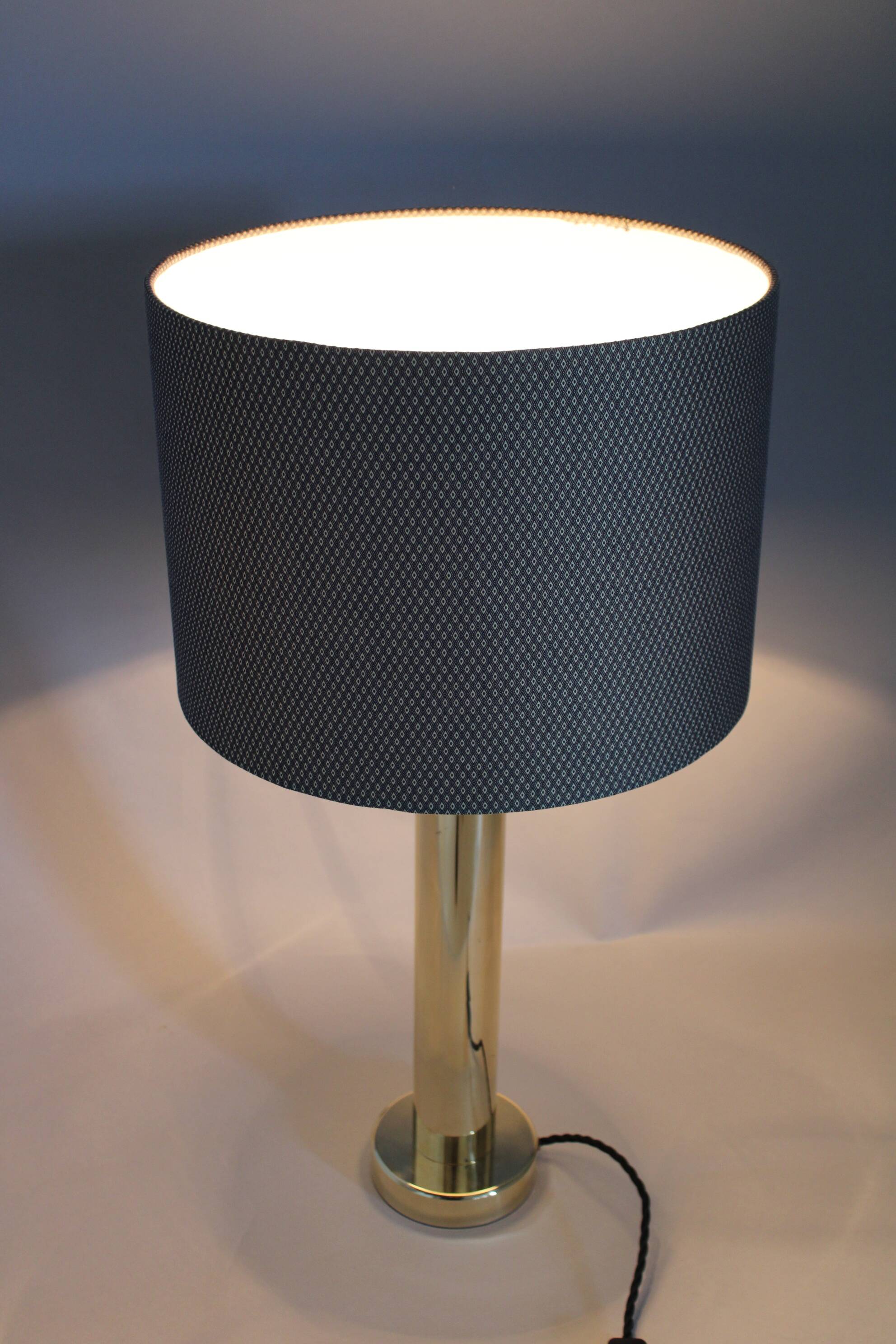 1950s Brass Table Lamp, Denmark