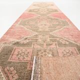 3x13 Vintage Red & Brown Classic Persian Runner Rug, 92x408Cm