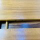 Scandinavian round extendable table, teak, 1960s