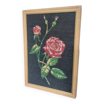 Vintage cross stitch frame