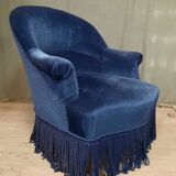 Blue toad armchair