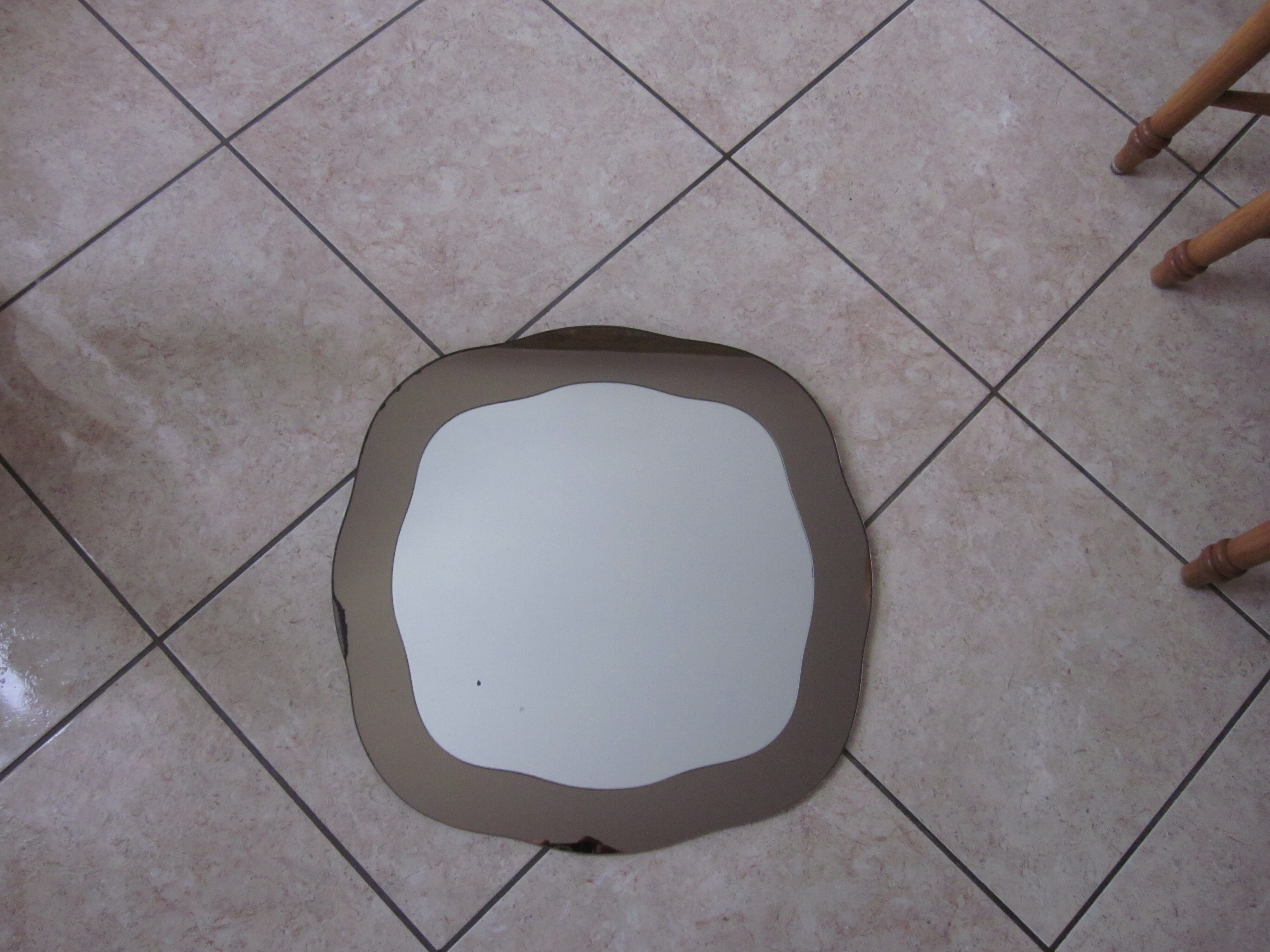 mirror double tinted 70 years 55x55cm