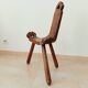 Chaise brutaliste tripode début XXeme