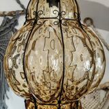 Hallway cage lantern, Murano blown glass, Venice, vintage, 1960s