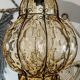 Hallway cage lantern, Murano blown glass, Venice, vintage, 1960s