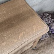 Meuble bar / Desserte en chêne & cannage naturel – Années 50