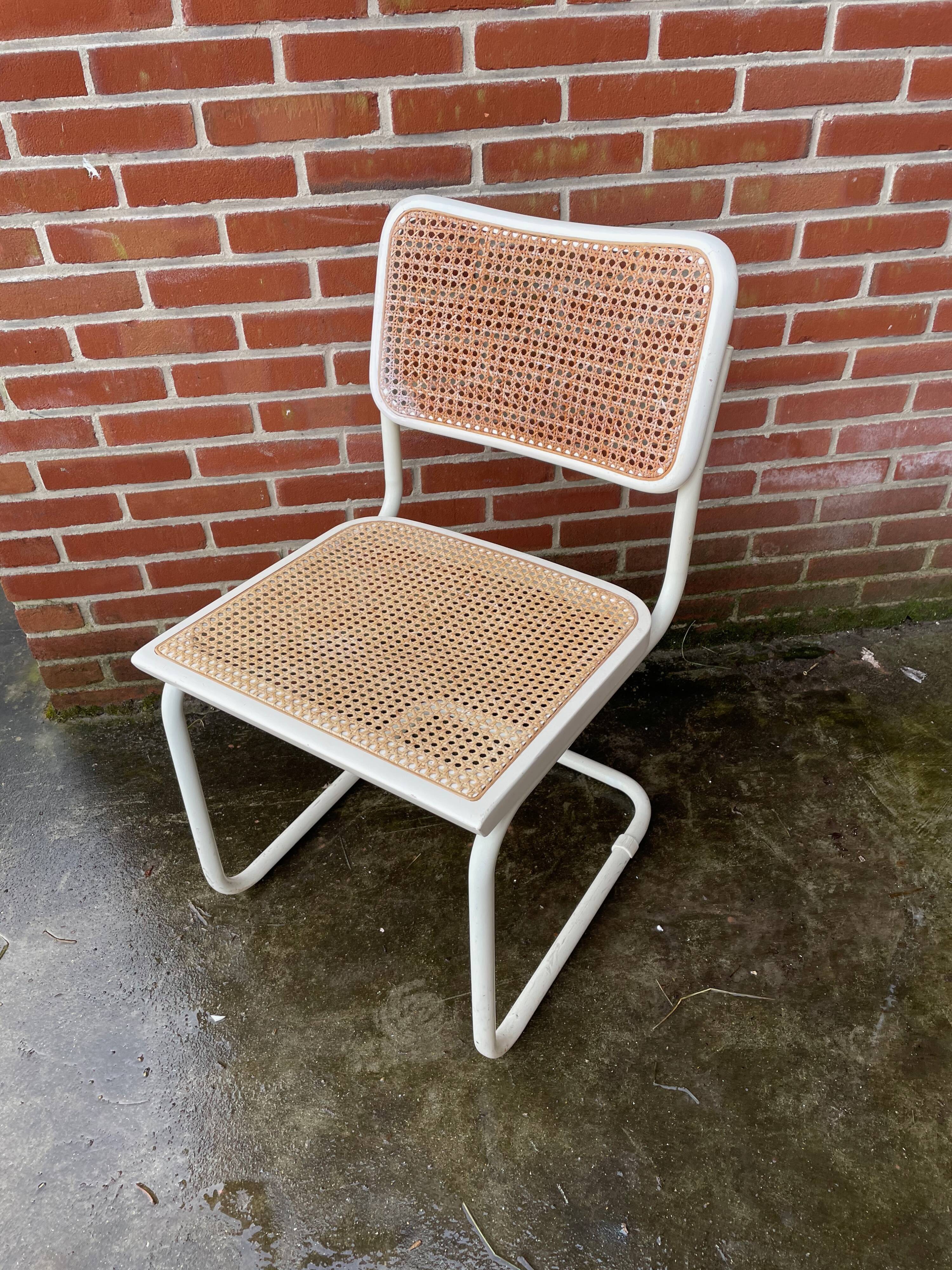 Set of 4 Cesca Model chairs by Marcel Breuer