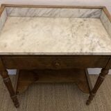 Marble and wood console