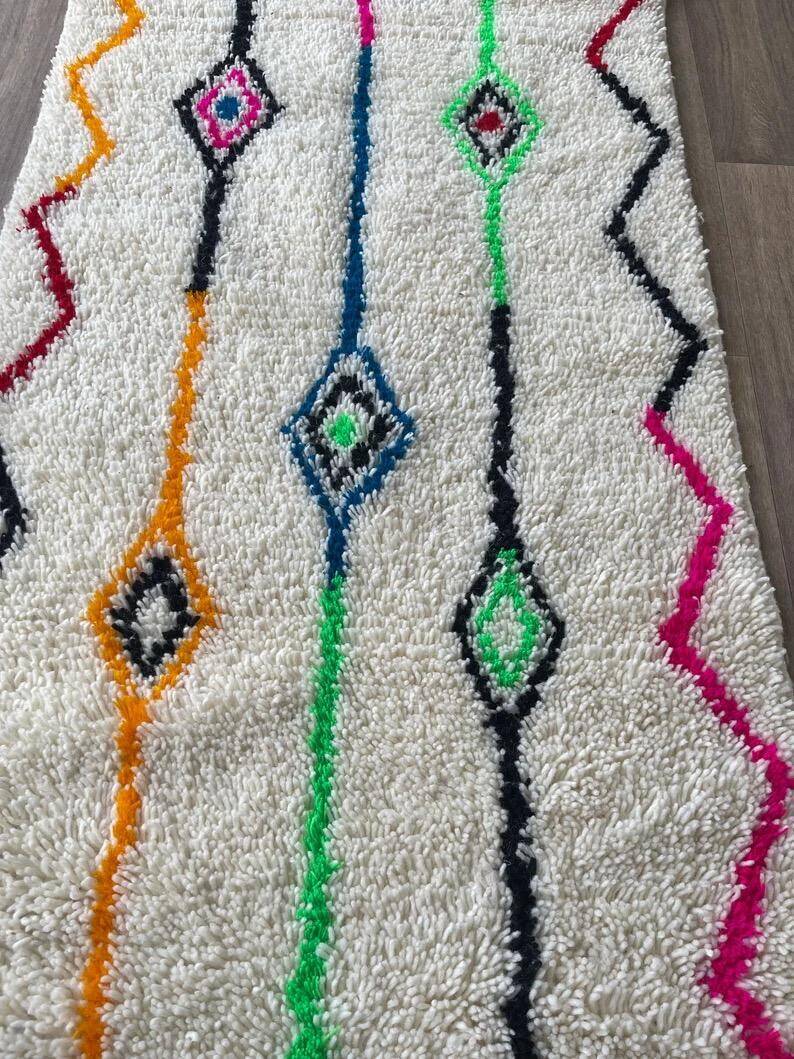 Handmade runner rug 300cm x 100cm