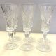 6 cut crystal flutes