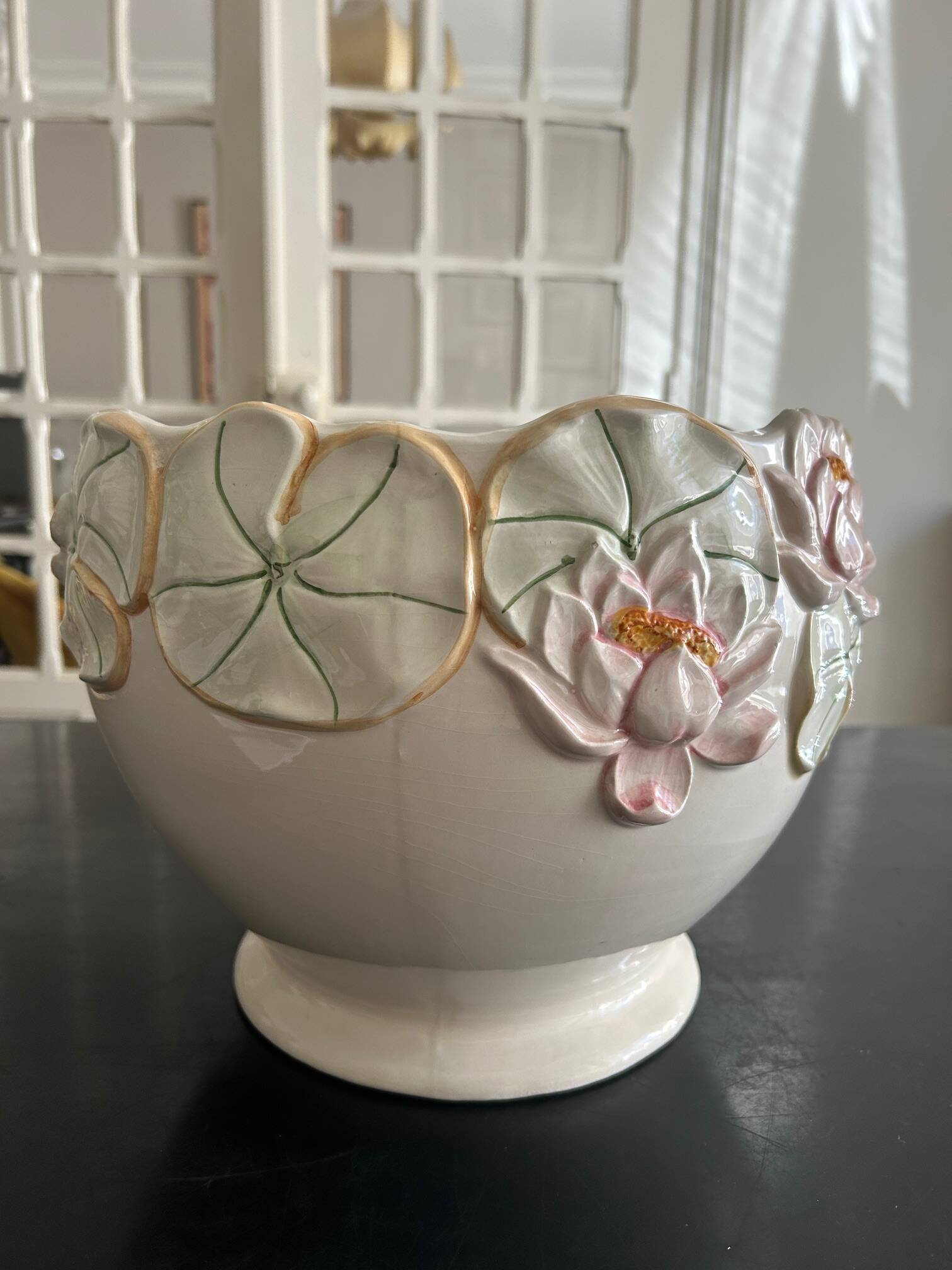 large vintage flowerpot