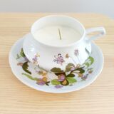 Vintage candle dried flowers