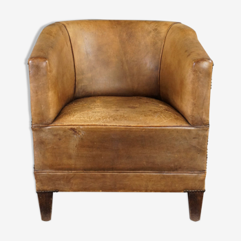 Fauteuil en cuir de mouton