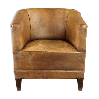 Fauteuil en cuir de mouton