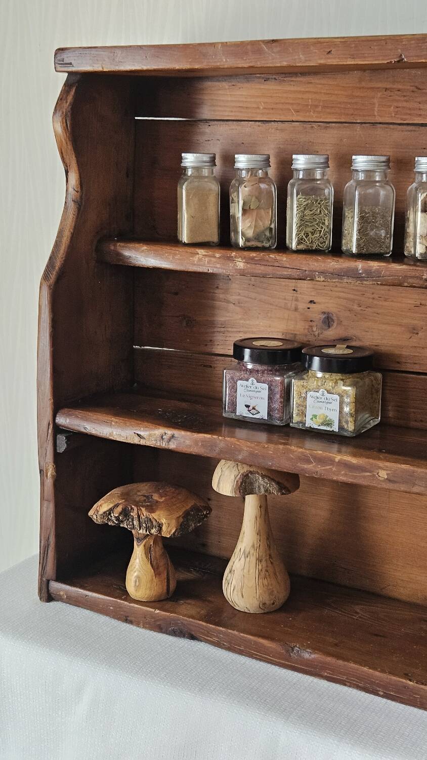 Old country wall shelf