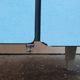 Formica buffet SIF, 3 doors, blue, vintage, years 50