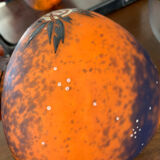 Vase ball glass paste signed Delatte Nancy art nouveau