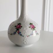 Wallendorf porcelain vase 1764, hand-painted floral decoration.