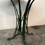 Garden table, wrought iron outdoor pedestal table