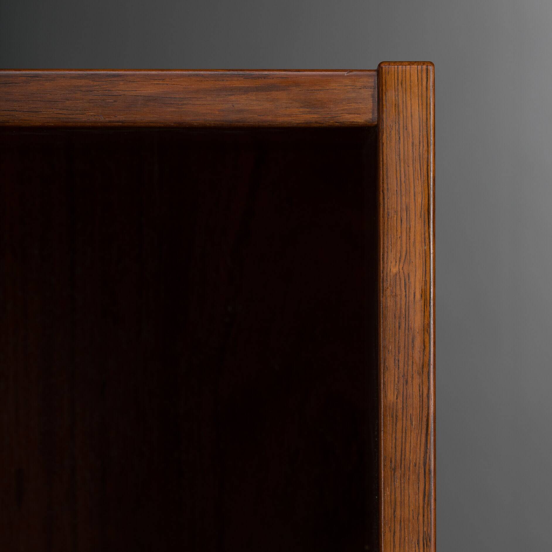 Danish Design Rosewood Low bookcase by Hundevad & Co, 1960s