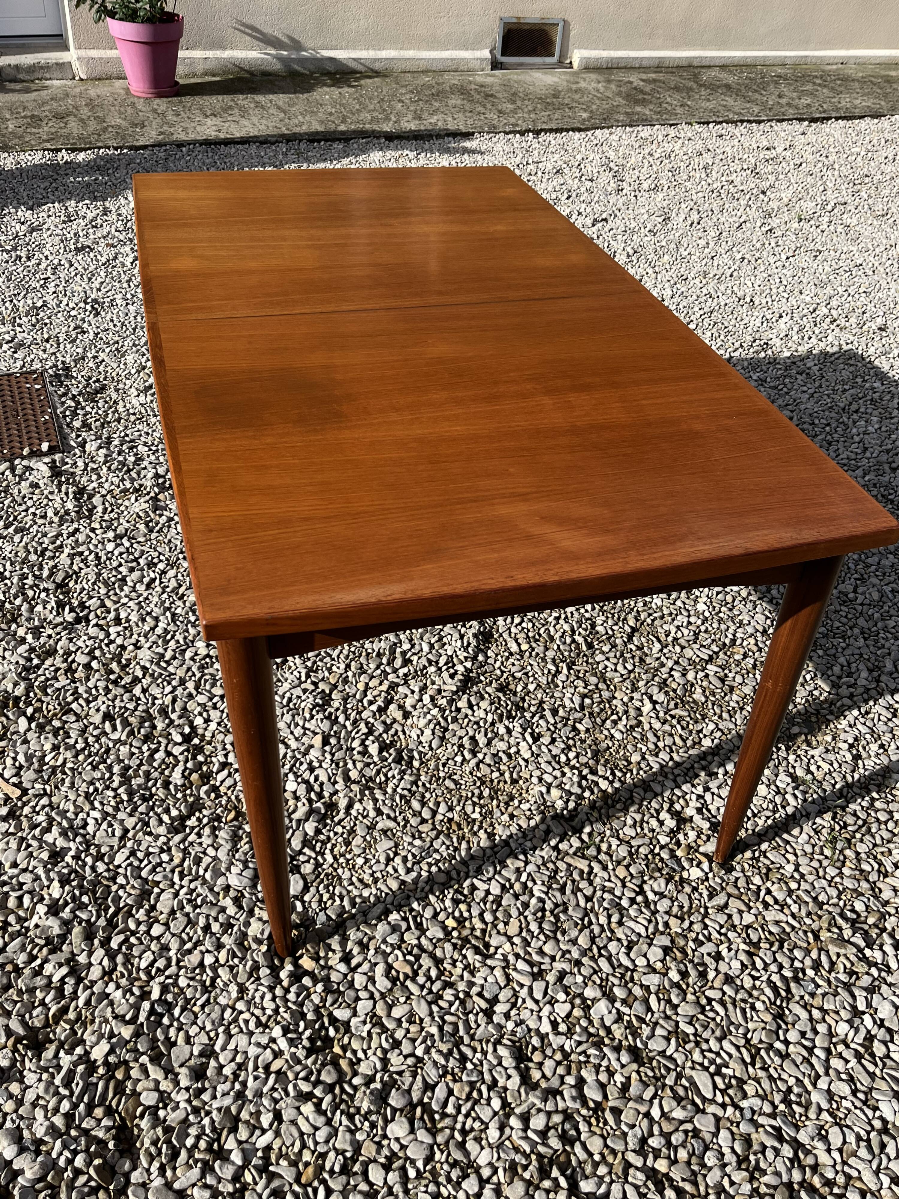 Scandinavian teak dining table