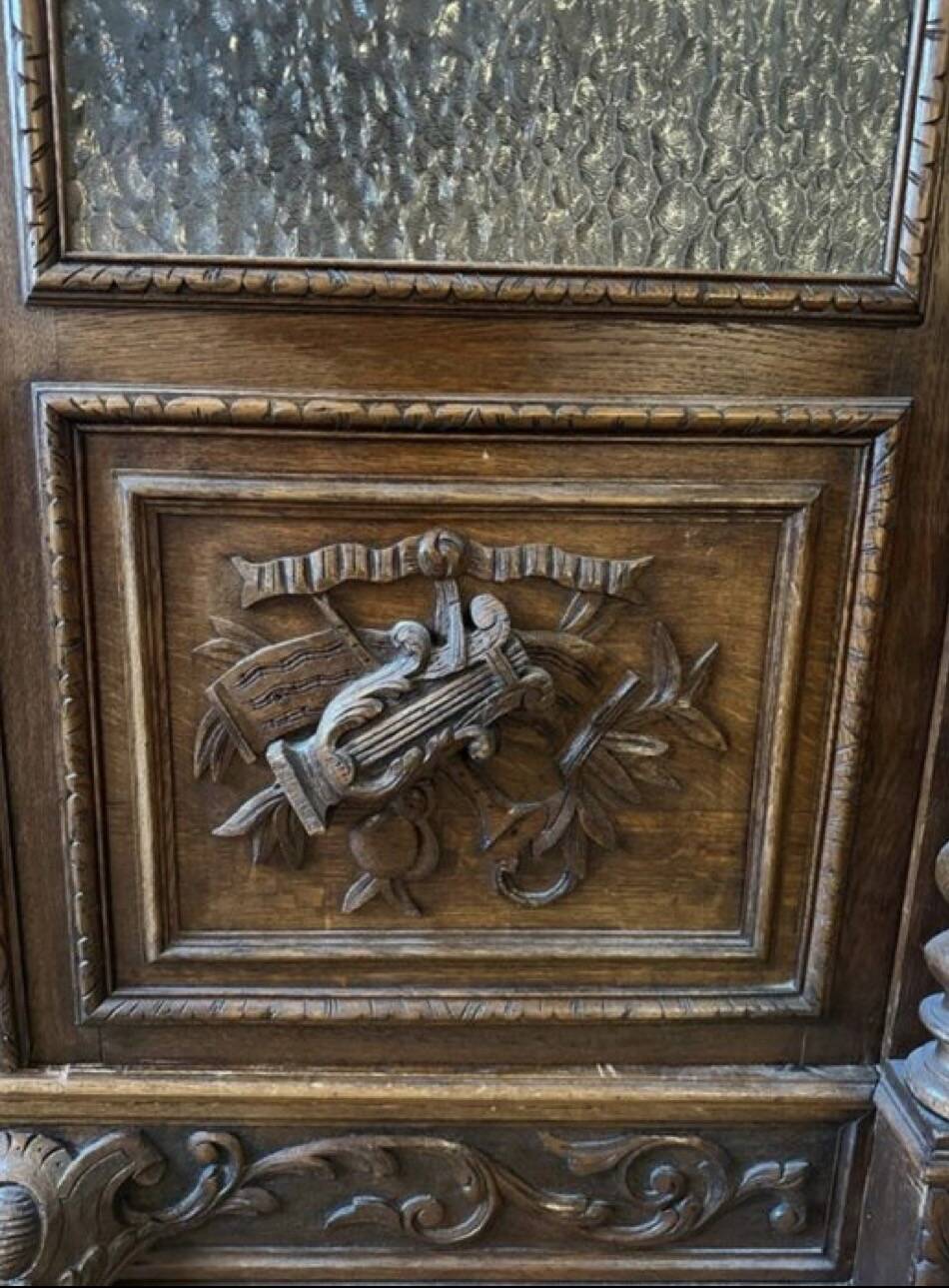 French Renaissance library Barley twist renaissance