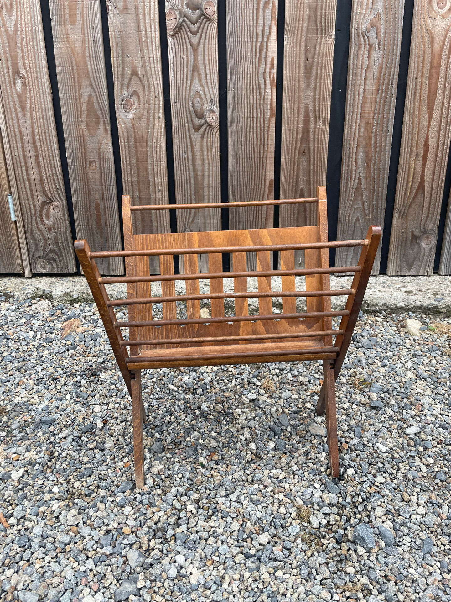 Scandinavian magazine rack Braakman vintage
