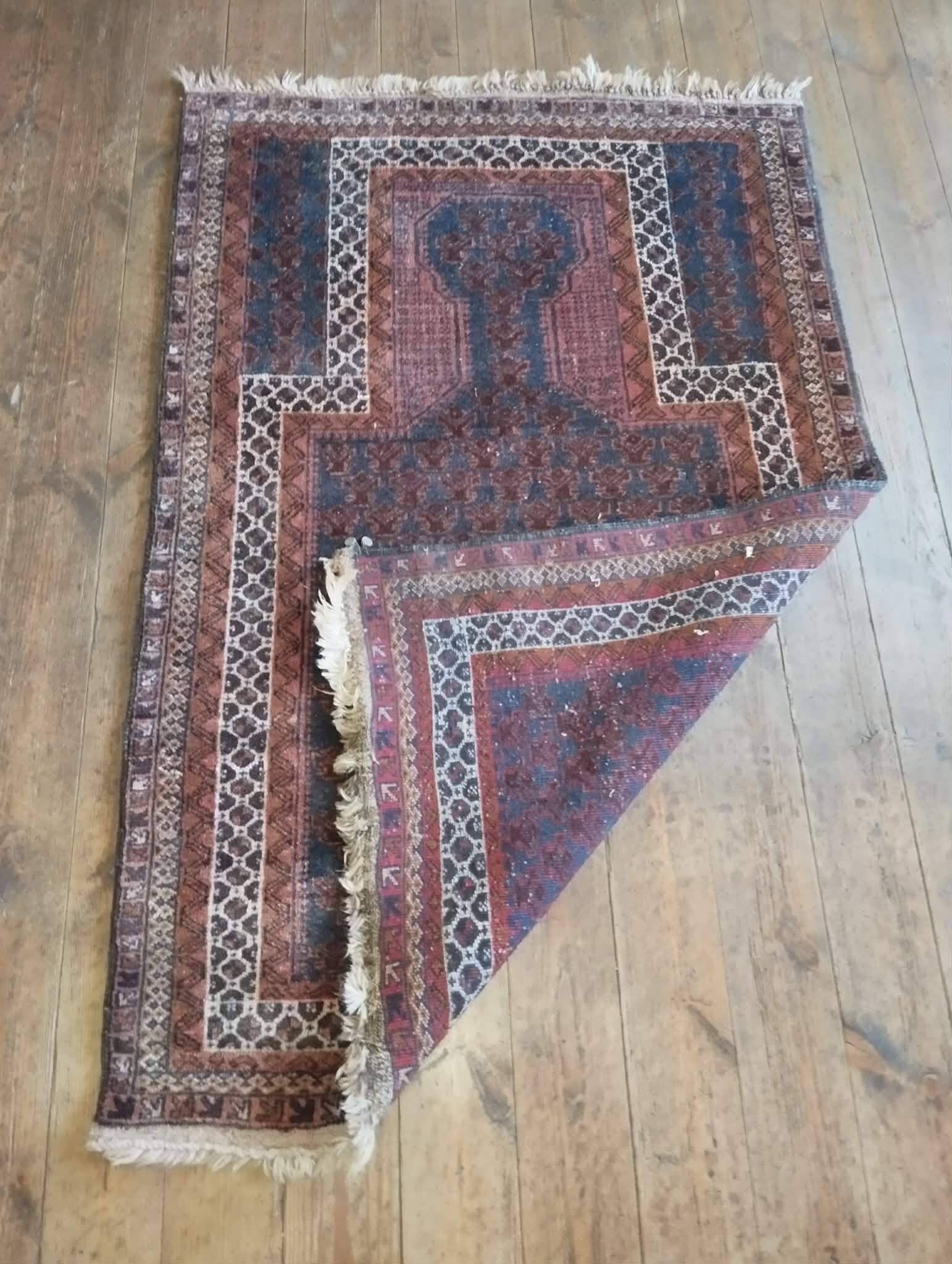 Handmade Afghan Belouch rug 138x91cm