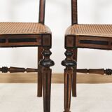 Cane bistro chairs