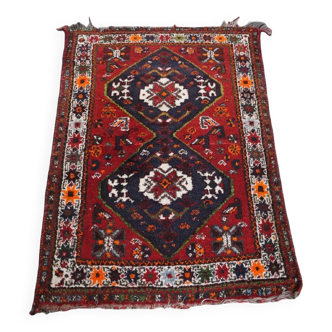 Oriental rug with 2 diamond patterns 130x90cm