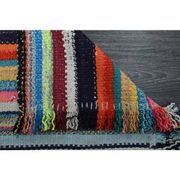Vintage Turkish Oushak Handmade Wool & Cotton Runner Rug 46x523