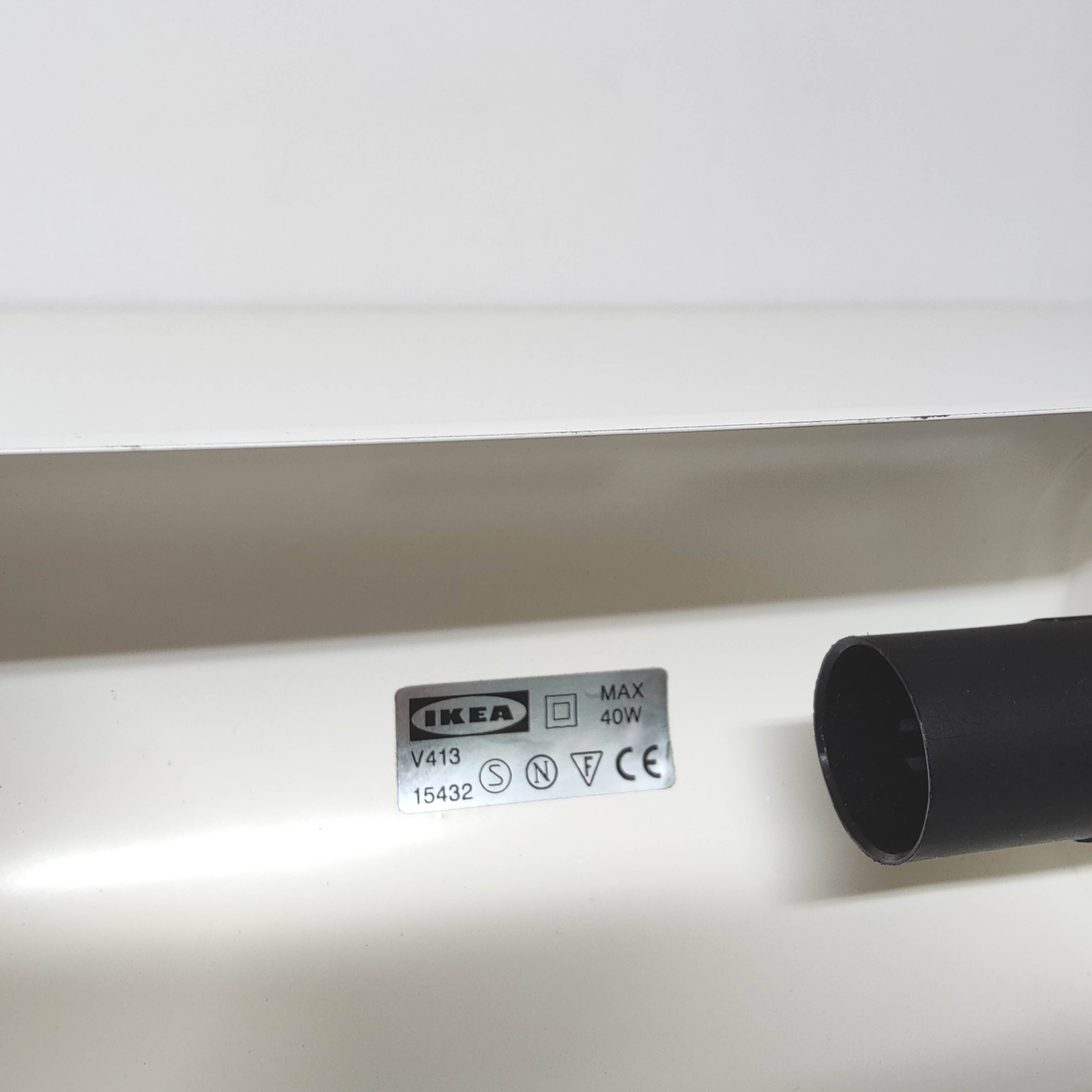 Vintage wall light Ikea V413 white vintage roller