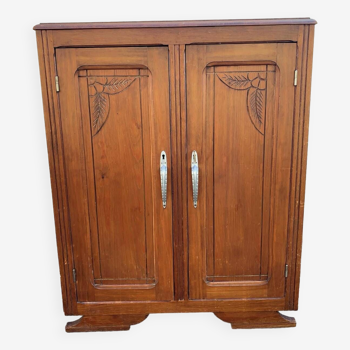 Small Art Deco buffet in solid wood