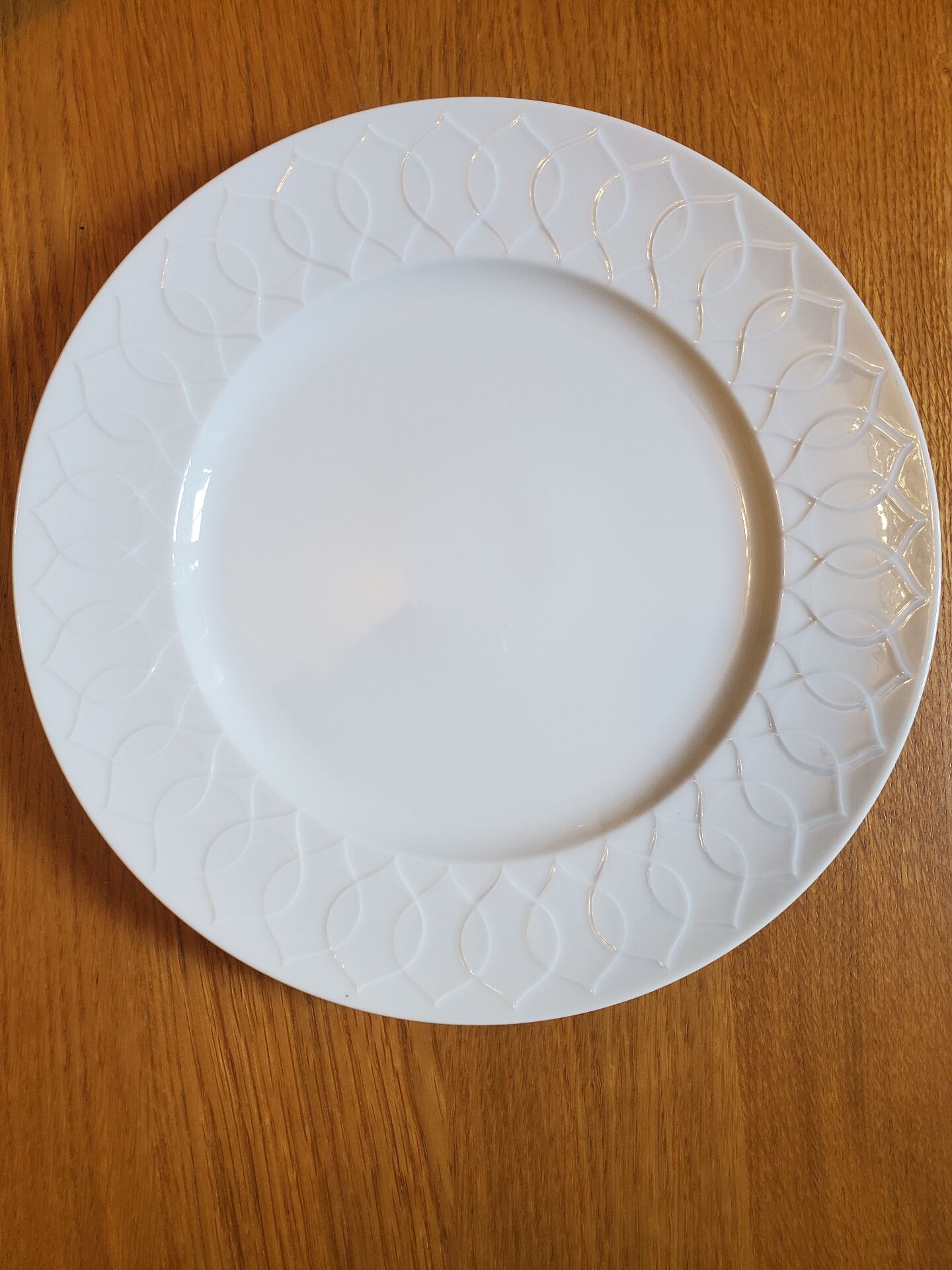 Assiettes plattes Rosenthal Lotus blanc