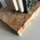 Pair of Art Deco marble book clamts