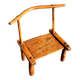 Authentic chair of the Baoulé chief, Côte d'Ivoire, Africa, raw art.