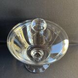 Large covered compote bowl – plain blown crystal