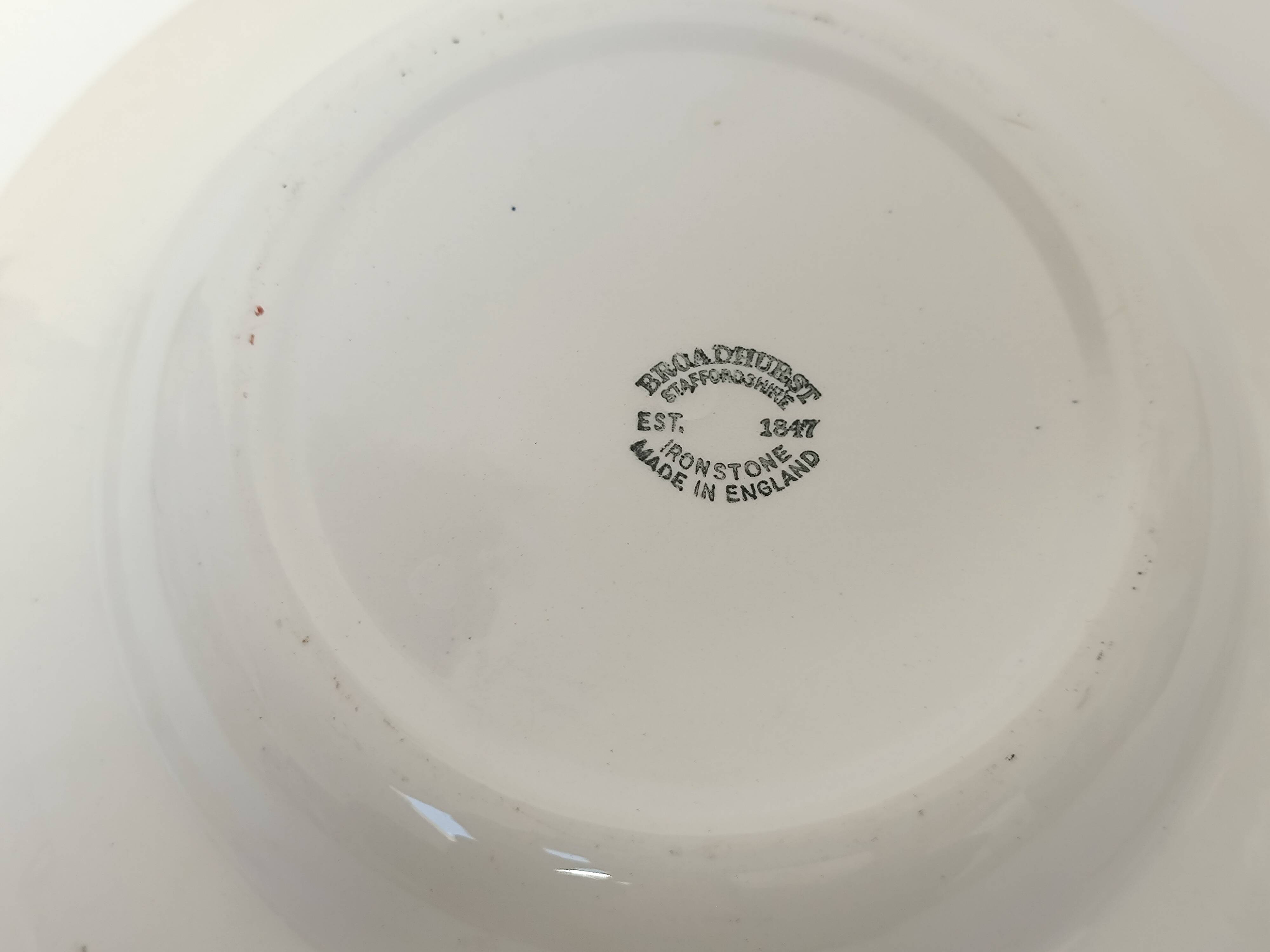 English Staffordshire soup plate