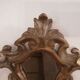 Pair of Louis XV-style mirrors in silver wood