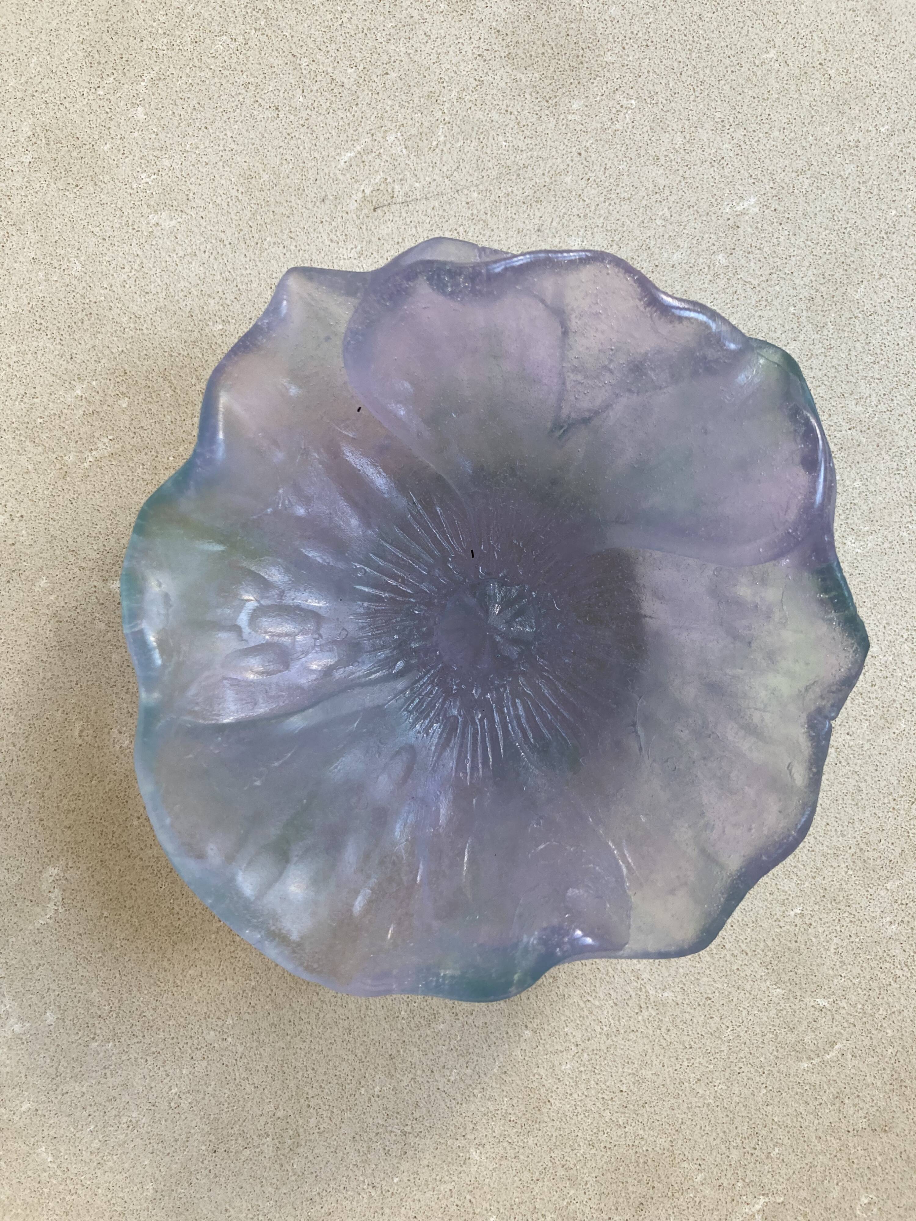Flower cup crystal Daum