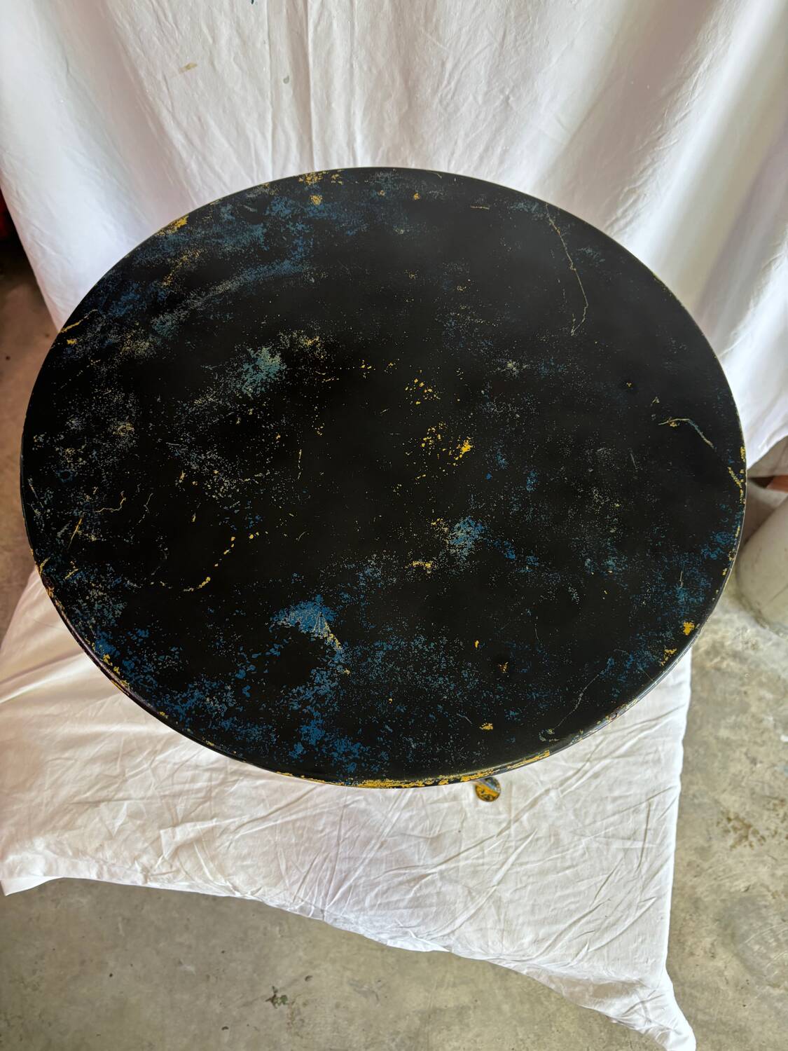 Small vintage metal table